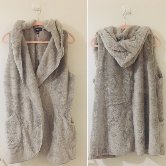Only 1 left (M)πWarm me up- cozy long Sherpa vest - Picture 5 of 6